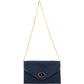 Christian Dior Blue Oblique Monogram Single Enevelope Flap Shoulder Bag