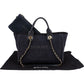 Chanel Canvas Deauville Small Tote Shoulder Bag