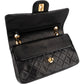 Chanel Quilted Lambskin 24K Gold Small Double Flap Shoulder Bag