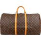 Louis Vuitton Monogram Canvas Keepall 60 Bandoulière Travel Bag