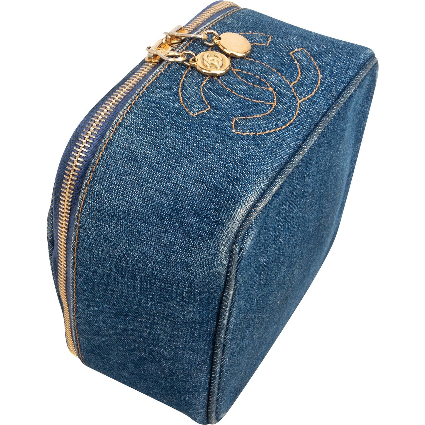 Chanel Denim CC Vanity Case Handbag