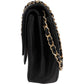 Chanel Quilted Lambskin Half Moon 24K Gold Double Flap Shoulder Bag