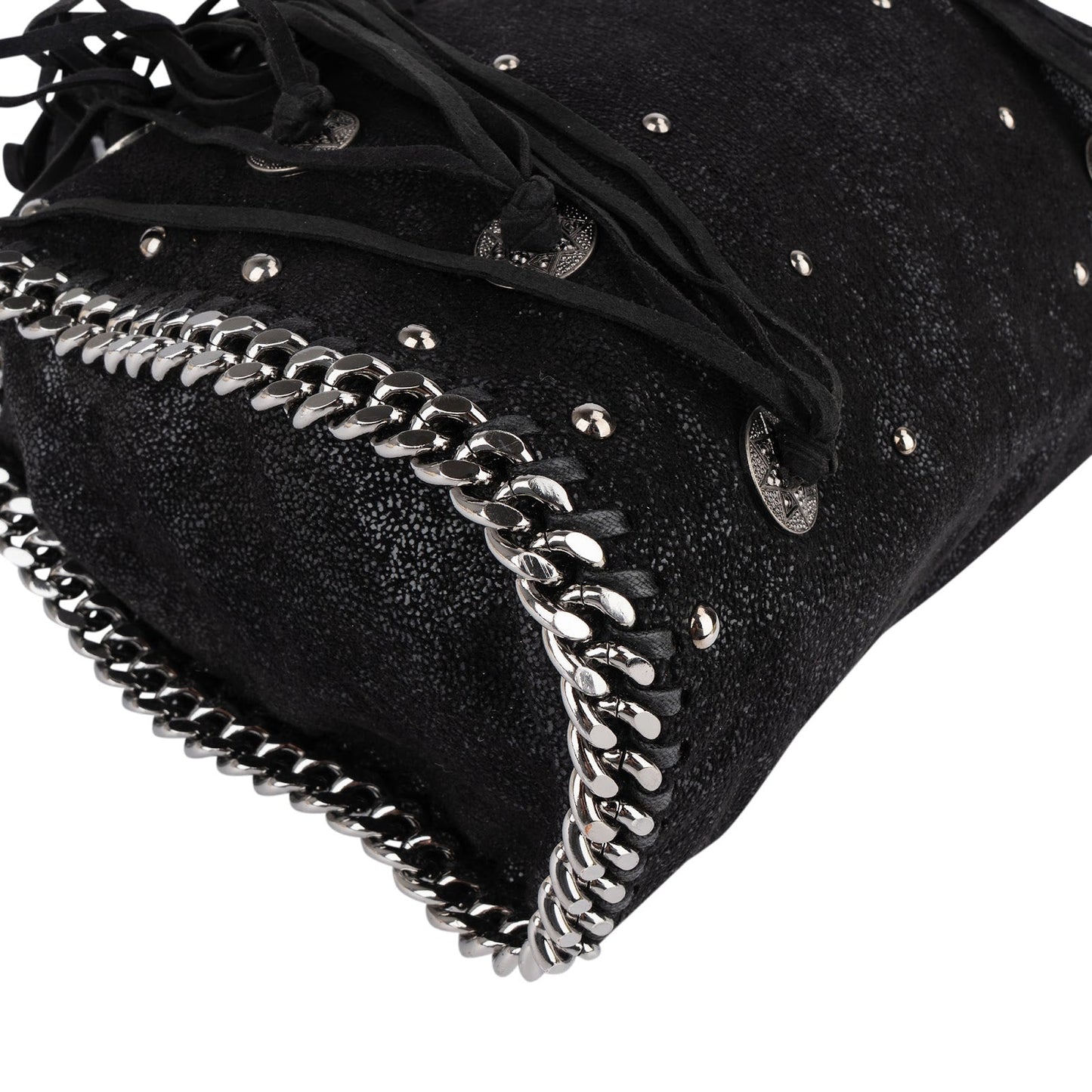 Stella McCartney Falabella Studded Fringe Tote Shoulder Bag