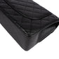 Chanel Quilted Caviar Leather Palladium Double Flap Jumbo Crossbody Bag