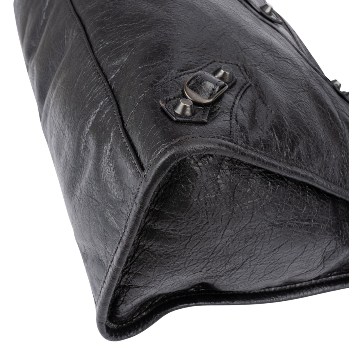 Balenciaga Black Leather Classic City Handbag