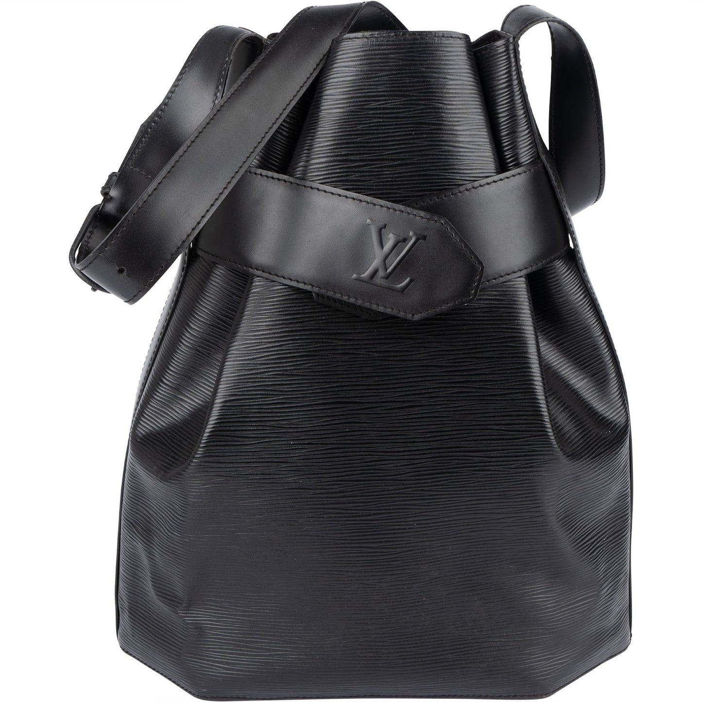 Louis Vuitton Noir Epi Leather Sac d'Epaule Shoulder Bag
