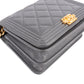 Chanel Quilted Caviar Leather Small Boy Mini Wallet On Chain Crossbody Bag