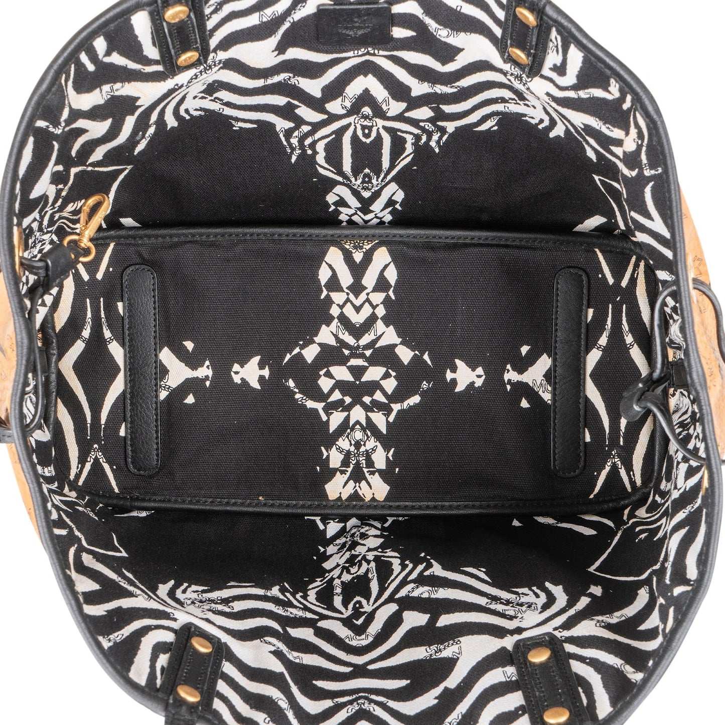 MCM Monogram Visetos Liz Reversible Shopper Shoulder Bag
