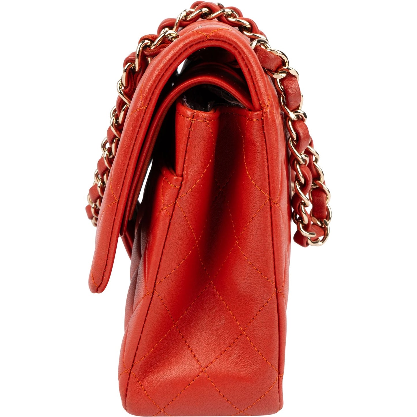 Chanel Quilted Lambskin Medium Double Flap Shoulder Bag