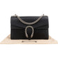Gucci Grained Leather Crystal Dionysus Shoulder Bag