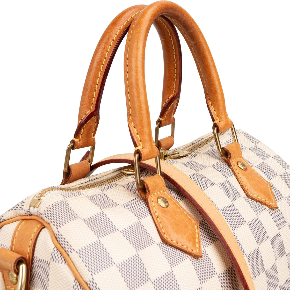 Louis Vuitton Monogram Damier Azur Canvas Speedy 25 Bandouliere Handbag