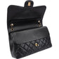 Chanel Quilted Caviar Leather Gold Jumbo Double Flap Crossbody Bag