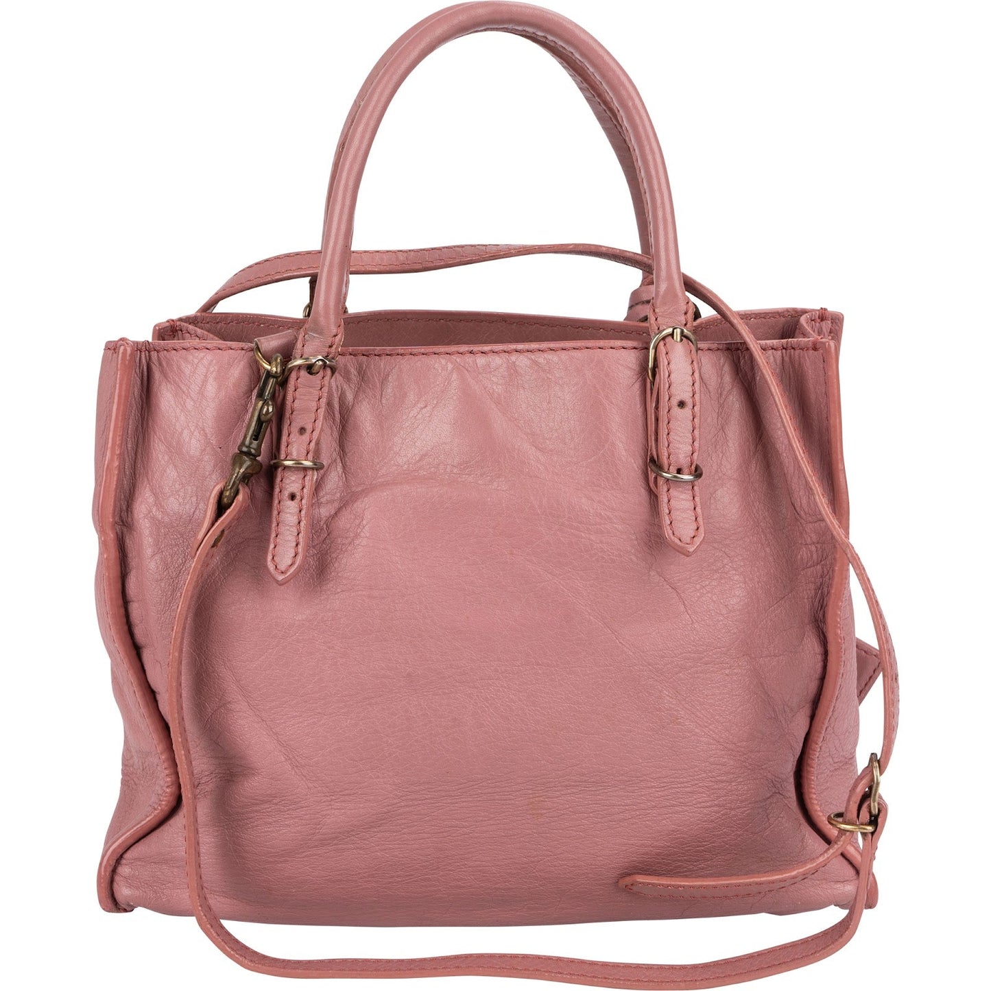 Balenciaga Pink Leather City Handbag