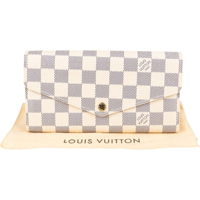Louis Vuitton Monogram Damier Azur Sarah Wallet