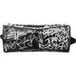 Balenciaga Graffiti Print Leather Neo Cagole City Handbag