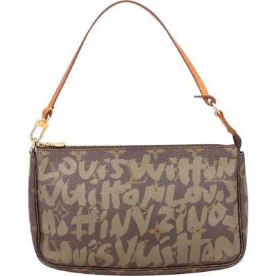 Louis Vuitton Limited Monogram Graffiti Pochette Accessoires Handbag