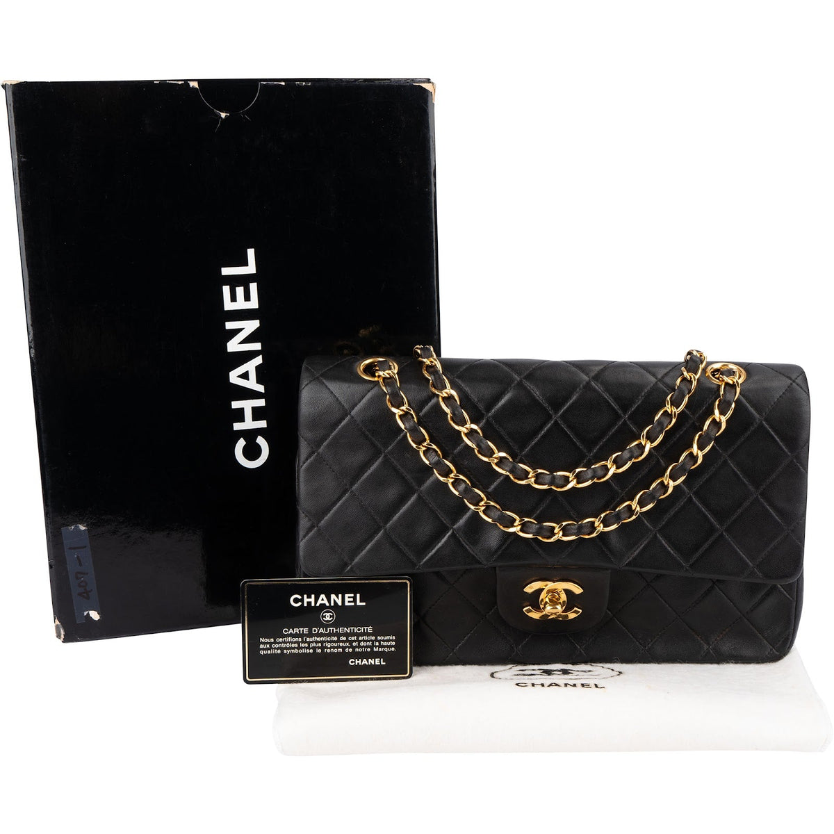 Chanel Quilted Lambskin 24K Gold Medium Double Flap Shoulder Bag