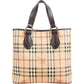 Burberry Haymarket Check Canvas Tote Handbag