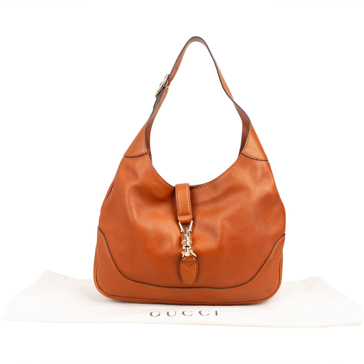 Gucci Jackie O Hobo Leder Cognac, Bild 2 von 11