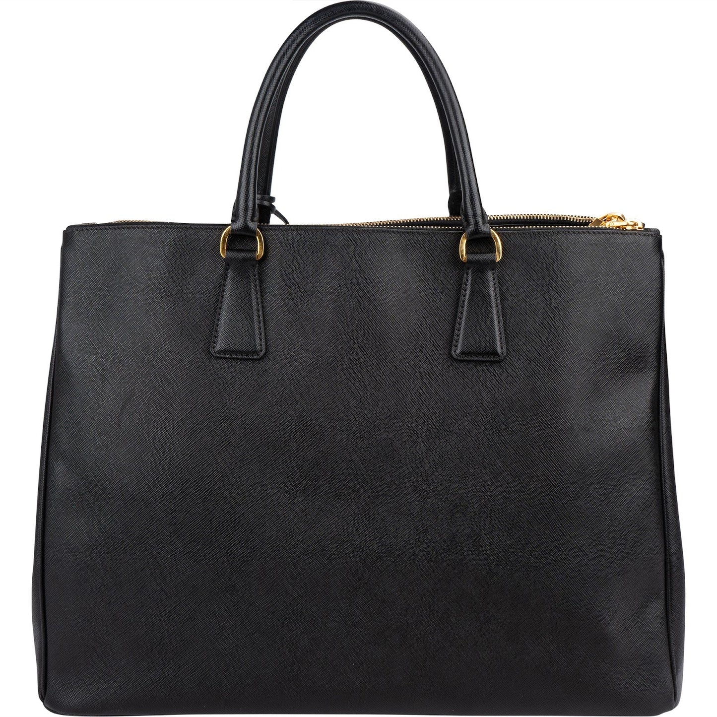 Prada Black Saffiano Leather Galleria Handbag