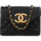 Chanel Quilted Lambskin CC Envelope Small 24K Gold Single Flap Crossbody Bag