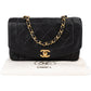 Chanel Quilted Lambskin 24K Gold Diana Single Flap Crossbody Bag