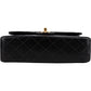 Chanel Quilted Lambskin 24K Gold Small Double Flap Shoulder Bag