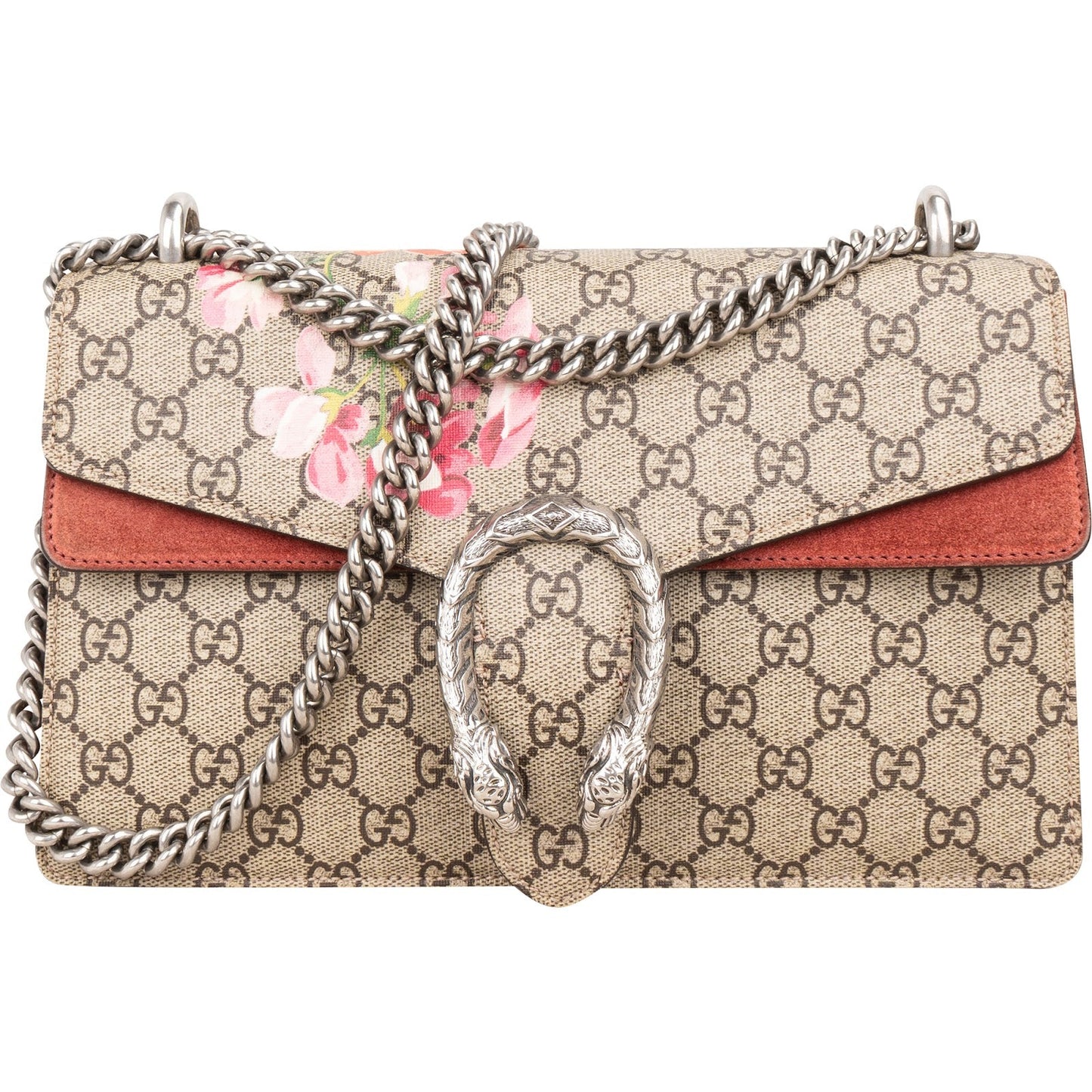 Gucci Monogram GG Supreme Floral Print Dionysus Shoulder Bag