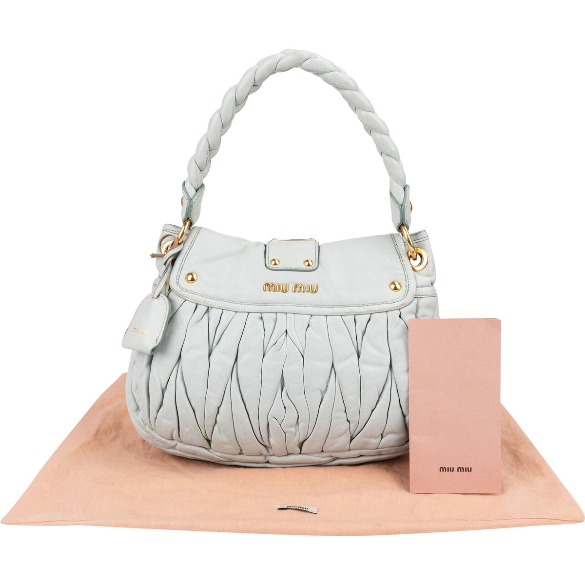 Miu Miu Coffer Hobo aus Vitello-Lux-Leder – Ansicht 2
