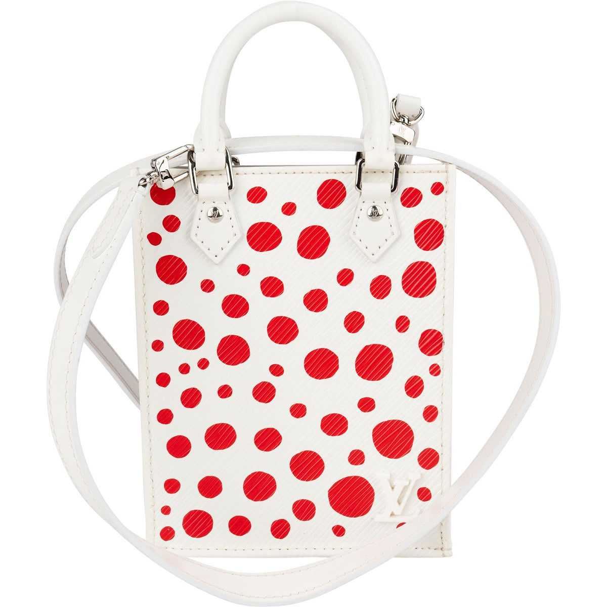 Louis Vuitton Epi Leather x Yayoi Kusama Petit Sac Plat Crossbody Handbag