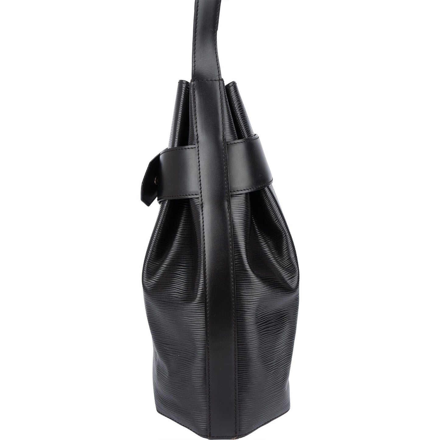 Louis Vuitton Noir Epi Leather Sac d'Epaule Shoulder Bag