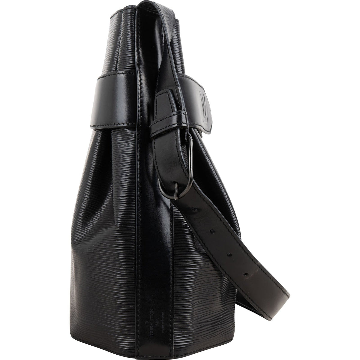 Louis Vuitton Noir Epi Leather Sac d'Epaule PM Shoulder Bag