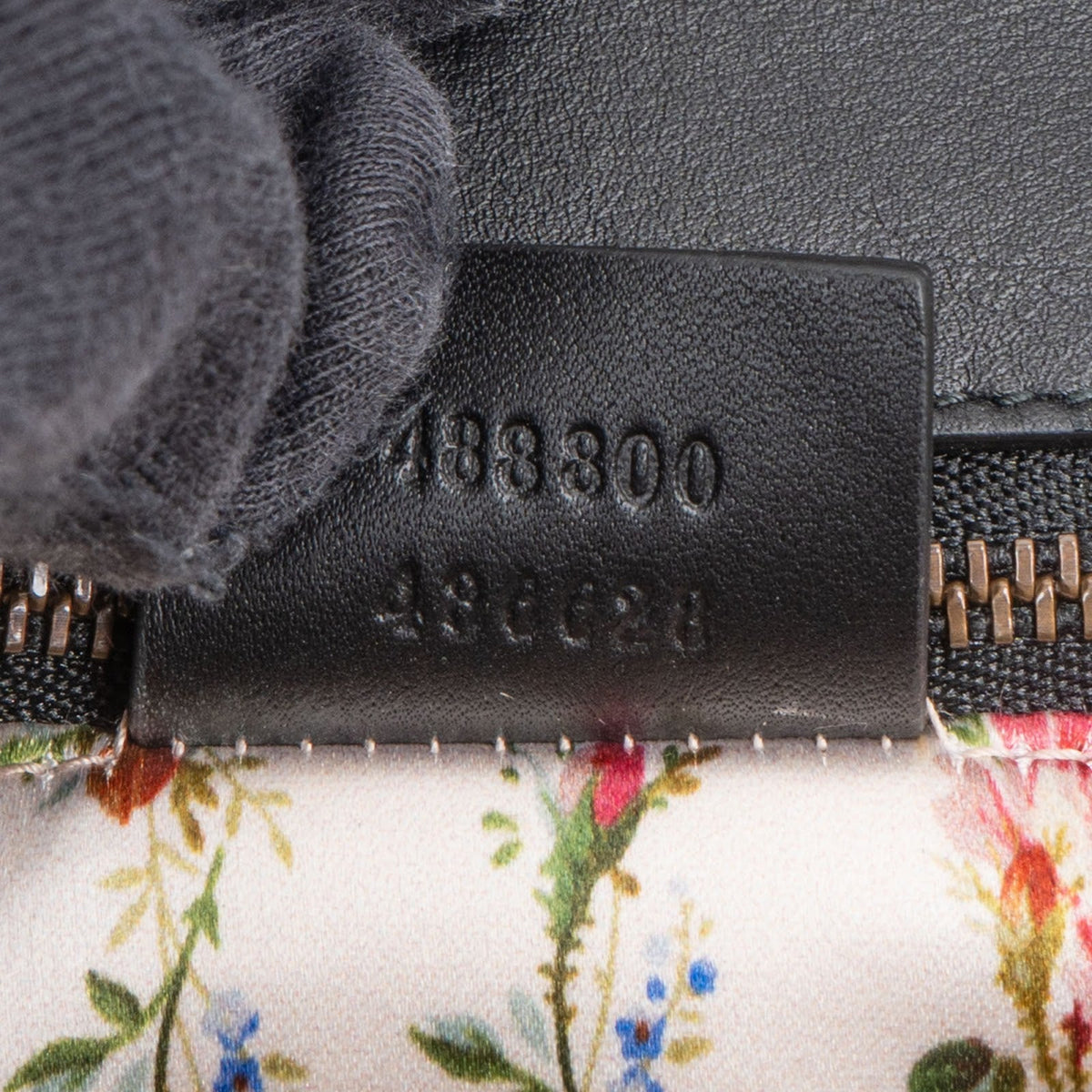 Gucci Bamboo 1947 Top Handle aus schwarzem Leder – Ansicht 13