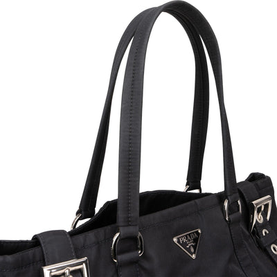 Prada Nylon Triangle Tote Handbag