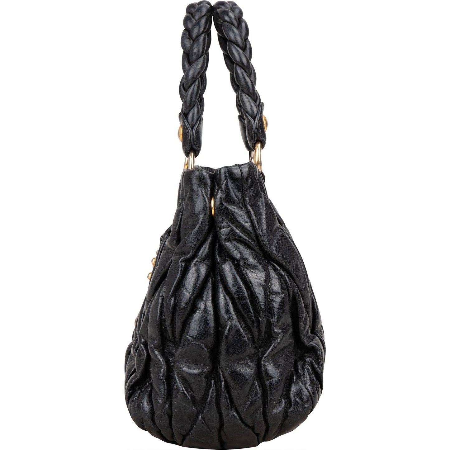 Miu Miu Quilted Leather Small City Handbag