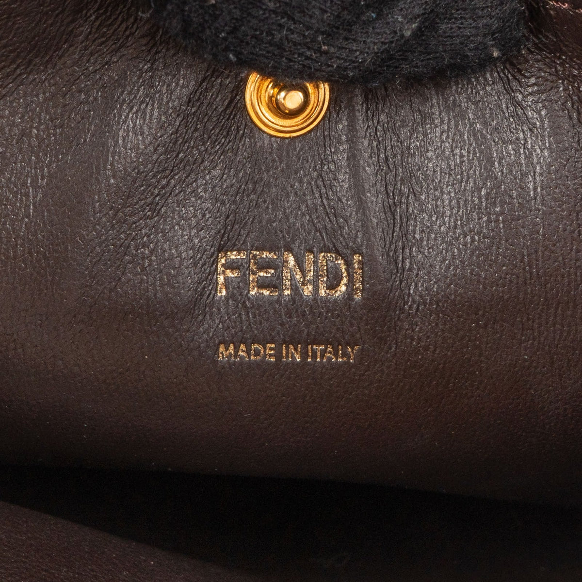 Fendi Suede Peekaboo Handbag