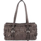 Prada Matelassé Nappa Leather Gaufre Coffer Satchel Shoulder Bag