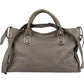 Balenciaga Grey Leather City Handbag
