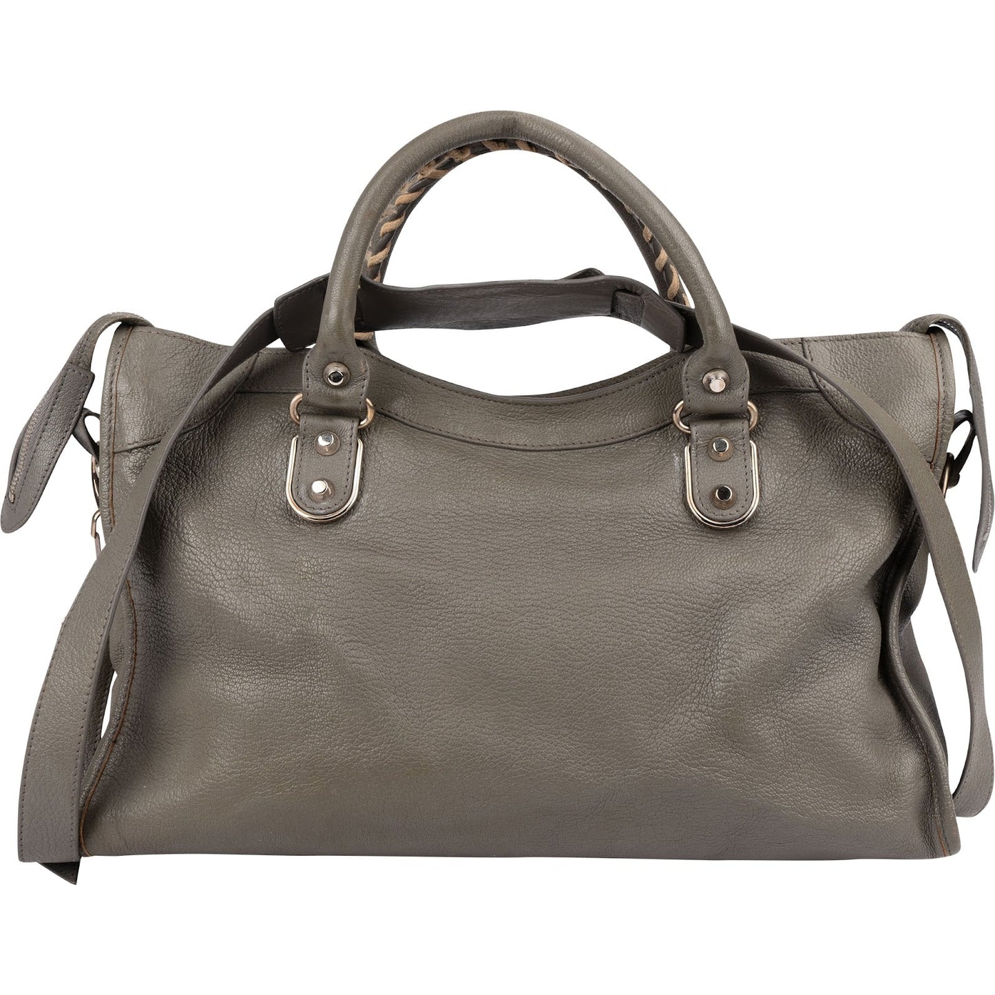 Balenciaga Grey Leather City Handbag