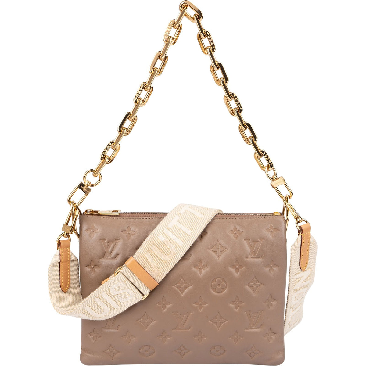 Louis Vuitton Monogram Embossed Leather Coussin PM Crossbody Bag