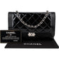 Chanel Patent Leather Quilted Boy Wallet On Chain Crossbody Bag