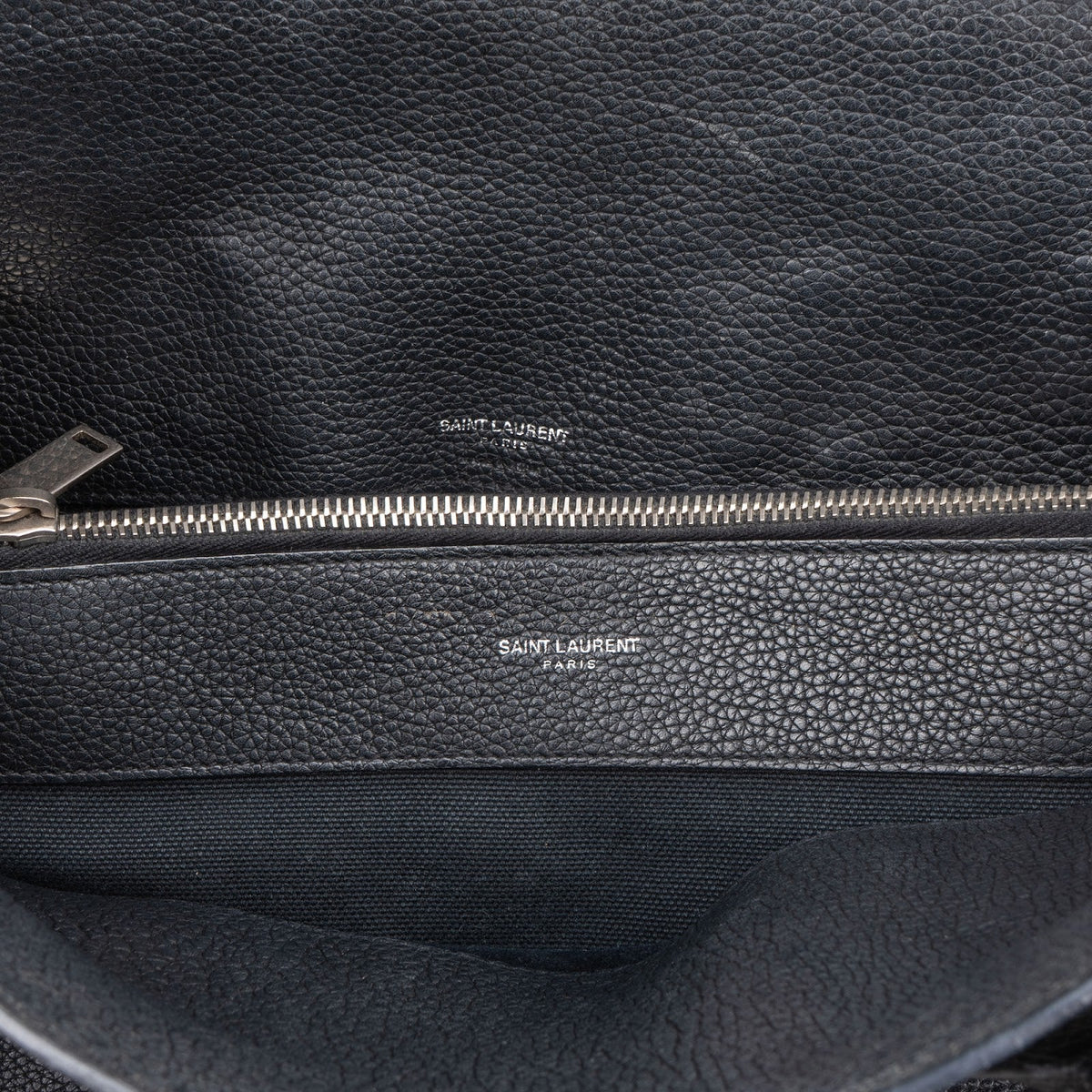 Saint Laurent Grained Leather Sac de Jour Handbag