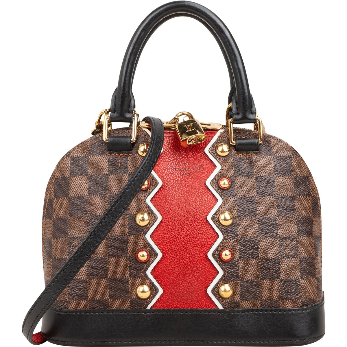 Louis Vuitton Limited Damier Ebene Karakoram Alma BB aus Damier Ebene Canvas und Leder – Vorderansicht