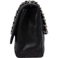 Chanel Quilted Caviar Leather Palladium Jumbo Single Flap Crossbody Bag