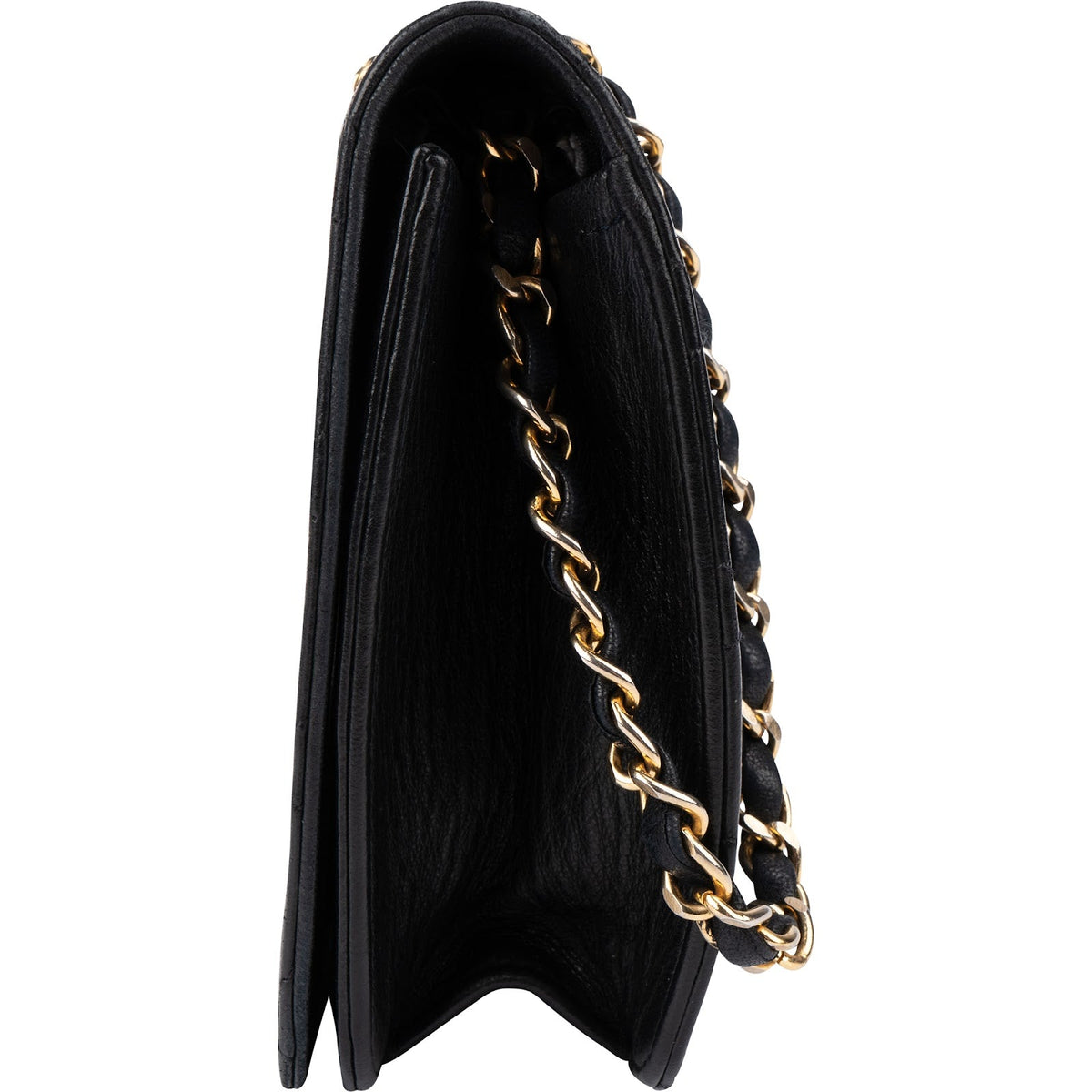 Chanel Quilted Lambskin CC Single Flap Shoulder Bag