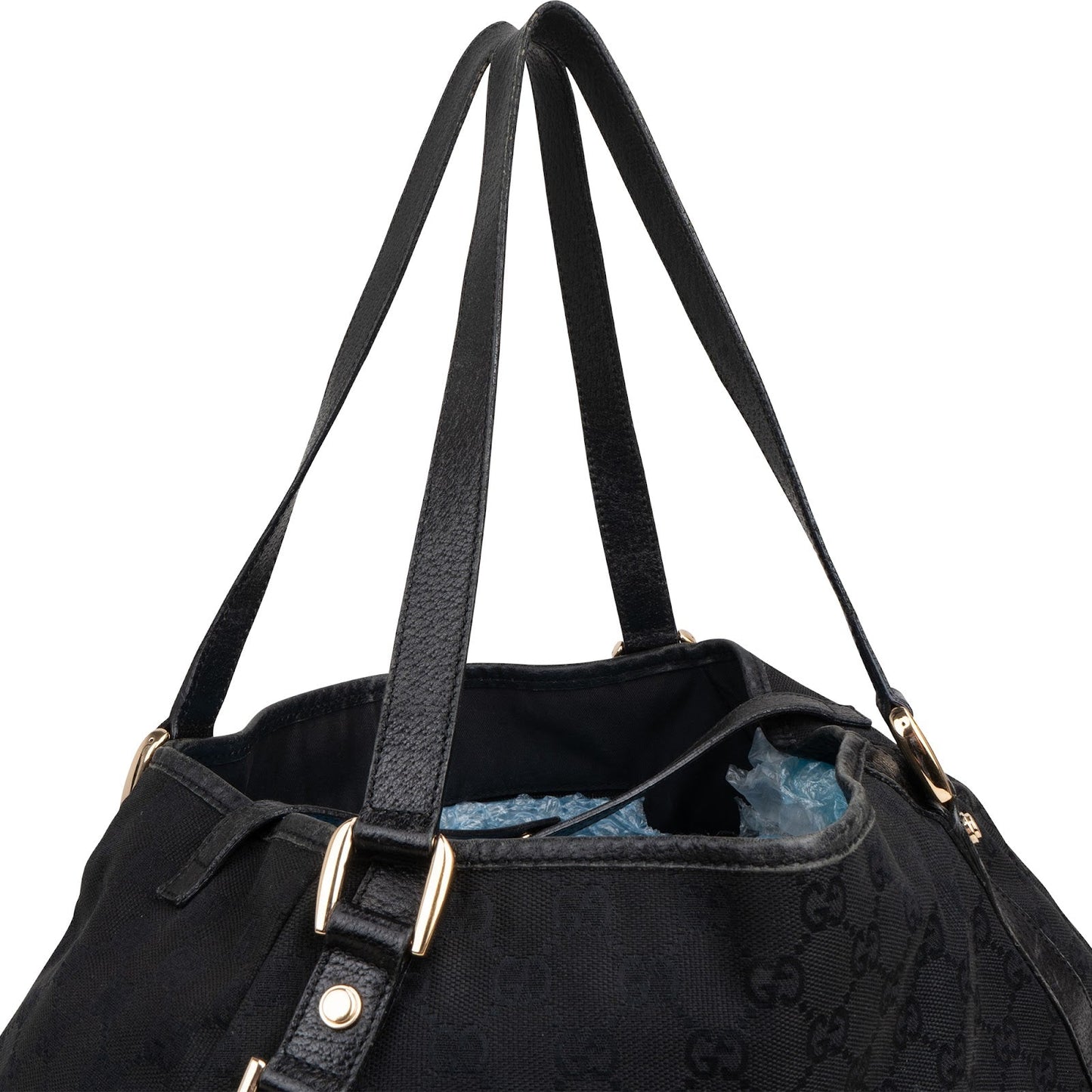 Gucci Monogram GG Canvas Abbey D-Ring Hobo Shoulder Bag