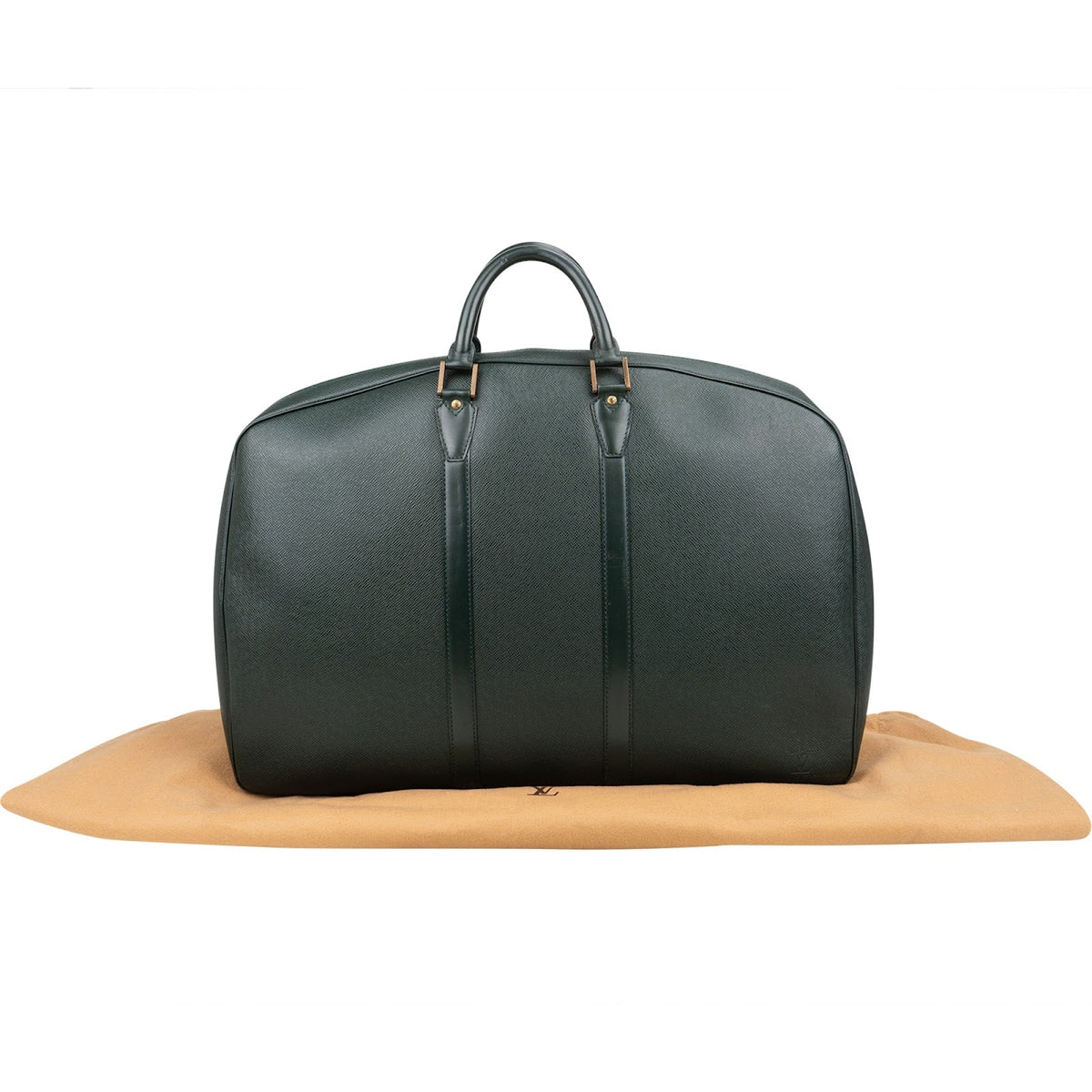 Louis Vuitton Green Taiga Leather Helanga Clip Travel Bag