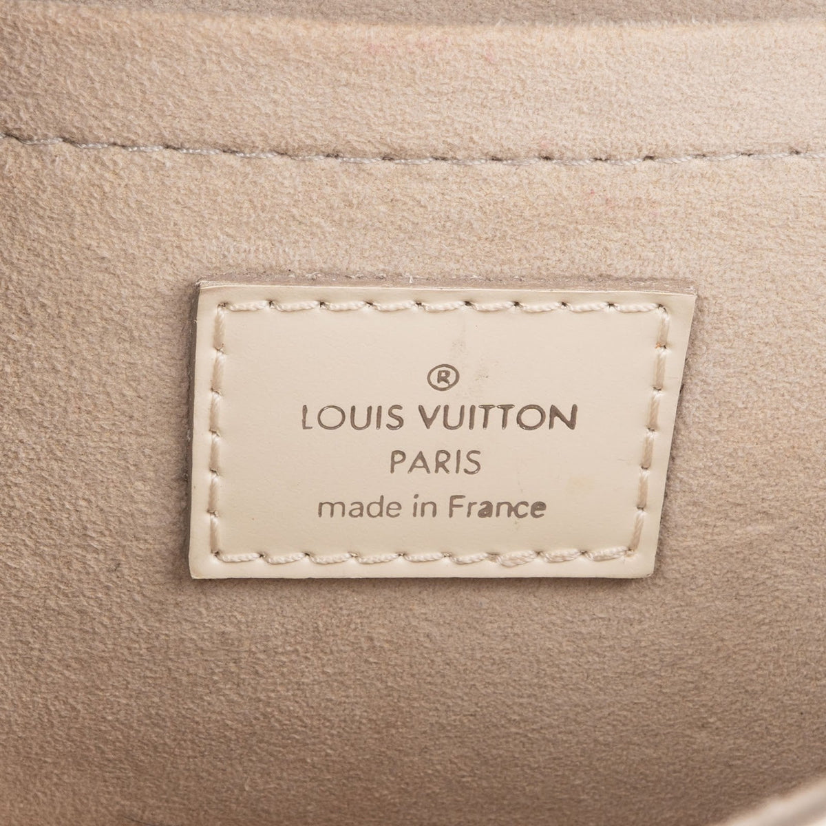 Louis Vuitton White Epi Leather Montaigne Clutch Shoulder Bag