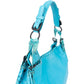 Bottega Veneta Blue Leather Snake Cervo Hobo Shoulder Bag