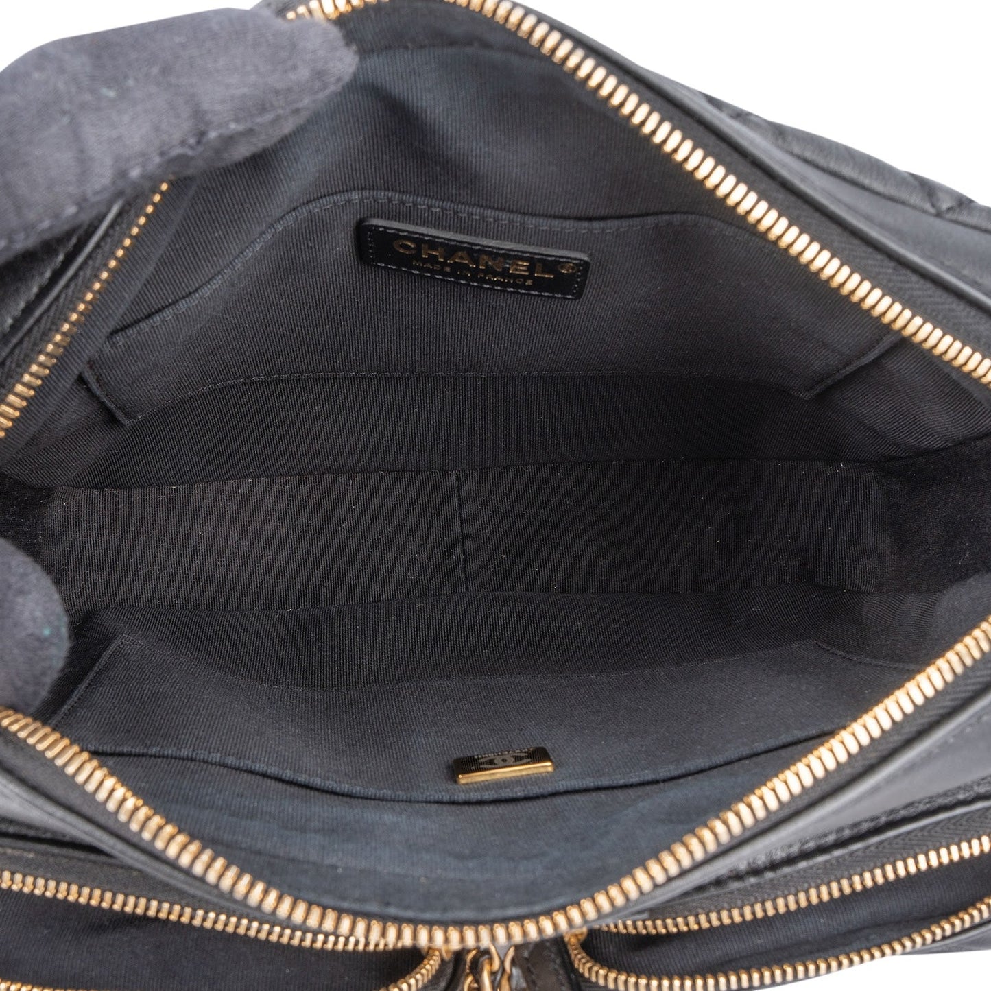 Chanel Quilted Lambskin CC Multi-Pocket Camera Crossbody Bag
